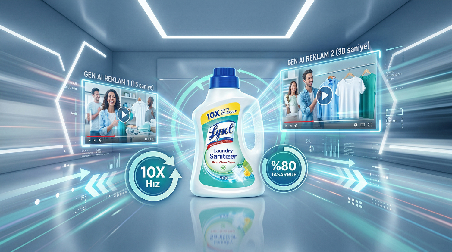 Lysol, Üretken Yapay Zeka ile Reklam Üretim Maliyetlerini Nasıl %80 Düşürdü ve 10 Kat Hızlandı?